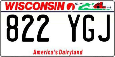 WI license plate 822YGJ
