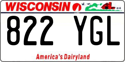 WI license plate 822YGL