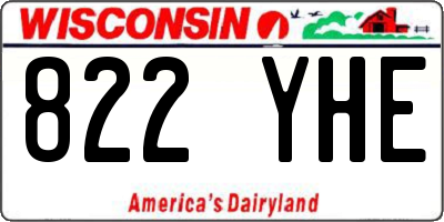WI license plate 822YHE