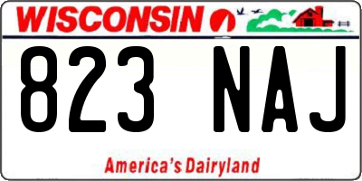 WI license plate 823NAJ