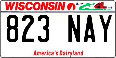 WI license plate 823NAY