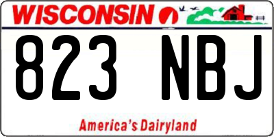 WI license plate 823NBJ