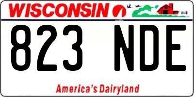 WI license plate 823NDE