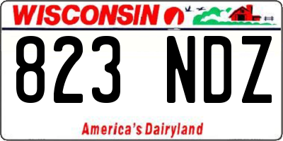 WI license plate 823NDZ