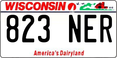 WI license plate 823NER