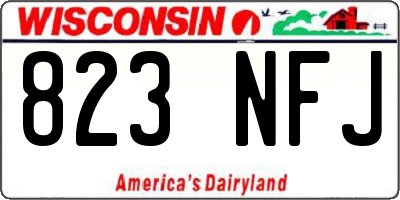 WI license plate 823NFJ