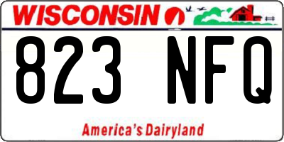 WI license plate 823NFQ