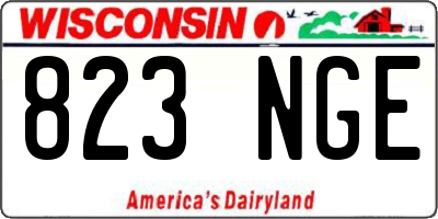 WI license plate 823NGE