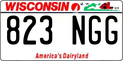 WI license plate 823NGG