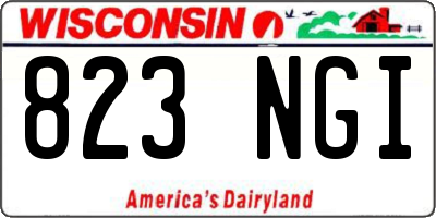 WI license plate 823NGI