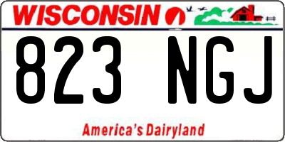 WI license plate 823NGJ