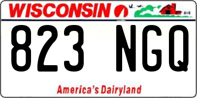 WI license plate 823NGQ