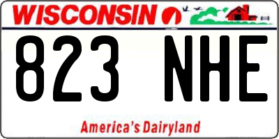WI license plate 823NHE