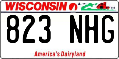 WI license plate 823NHG