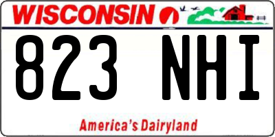 WI license plate 823NHI