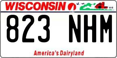 WI license plate 823NHM