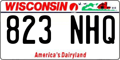 WI license plate 823NHQ