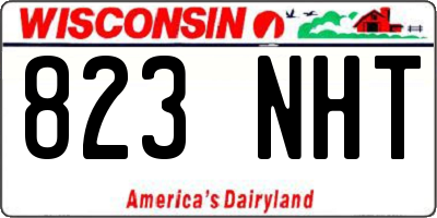 WI license plate 823NHT