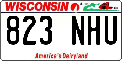 WI license plate 823NHU