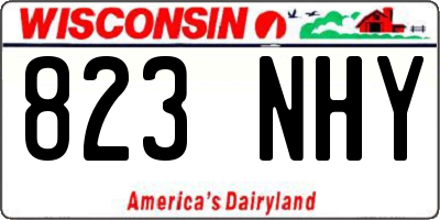 WI license plate 823NHY