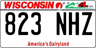 WI license plate 823NHZ