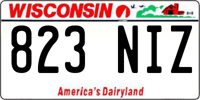 WI license plate 823NIZ
