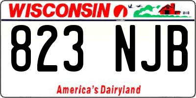 WI license plate 823NJB