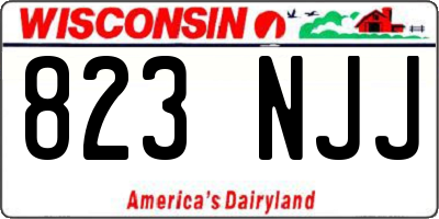 WI license plate 823NJJ