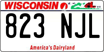 WI license plate 823NJL