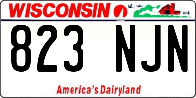 WI license plate 823NJN