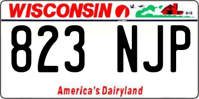WI license plate 823NJP