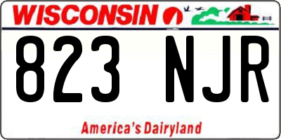 WI license plate 823NJR