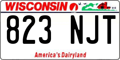 WI license plate 823NJT