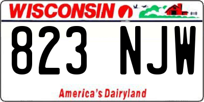 WI license plate 823NJW
