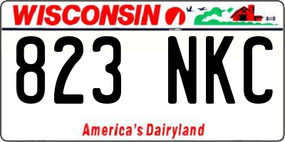 WI license plate 823NKC