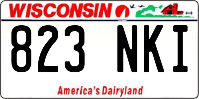 WI license plate 823NKI