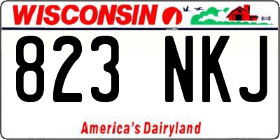 WI license plate 823NKJ