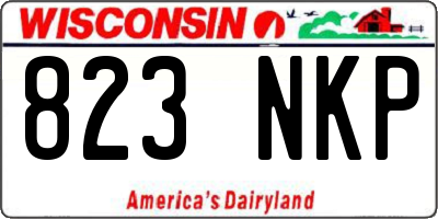 WI license plate 823NKP
