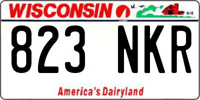 WI license plate 823NKR