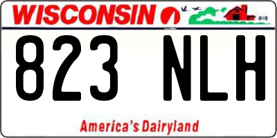 WI license plate 823NLH