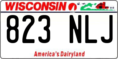 WI license plate 823NLJ