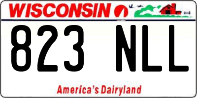 WI license plate 823NLL