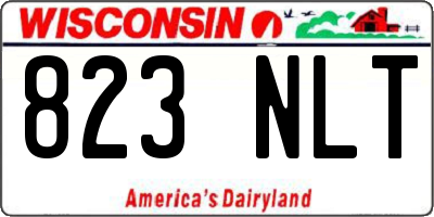 WI license plate 823NLT