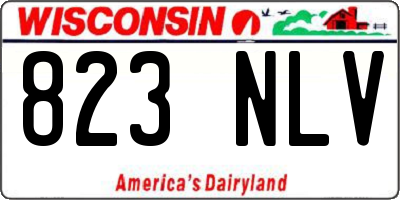 WI license plate 823NLV