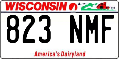 WI license plate 823NMF