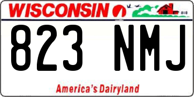 WI license plate 823NMJ