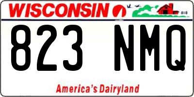 WI license plate 823NMQ