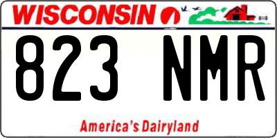 WI license plate 823NMR