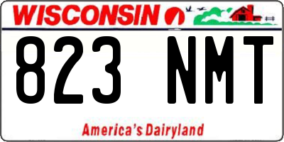 WI license plate 823NMT