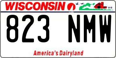 WI license plate 823NMW